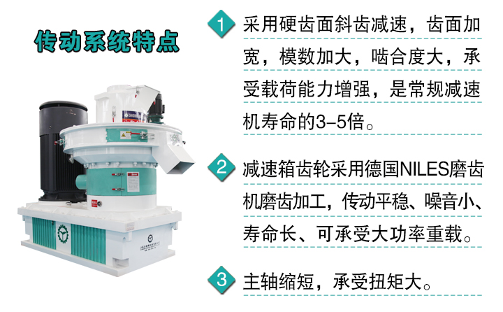 山东金格瑞机械有限公司一体机传动系统特点