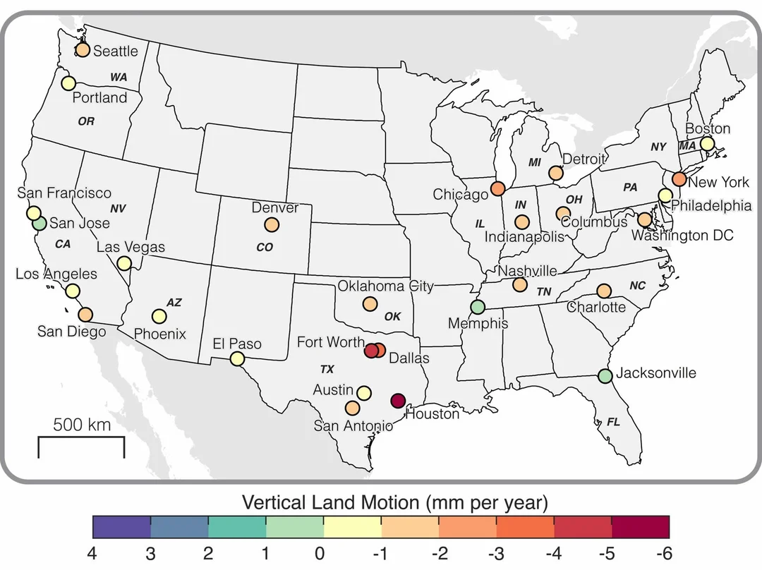 Sinking Cities: NYC, Chicago, and 26 Others Face Silent Infrastructure Threat, Study Finds