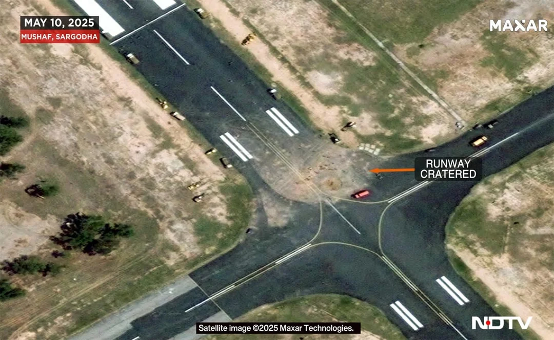 Operation Sindoor: Satellite Imagery Reveals Damage to Pakistani Airbases, Amidst Information War