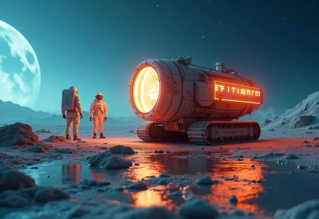 Lunar Helium Rush: Vermeer and Komatsu Gear Up for Moon Mining Excavator Race